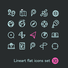Different modern media web application icons collection. Vector