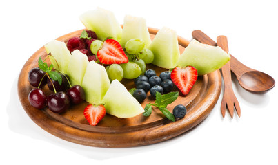 Healthy mixed fruit salad