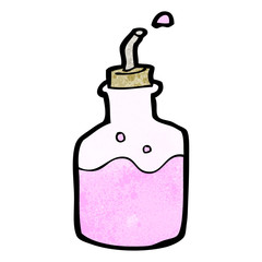 cartoon pink drinks bottle