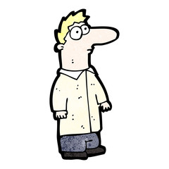 cartoon big nose man