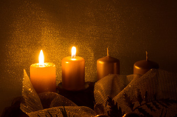 burning candles
