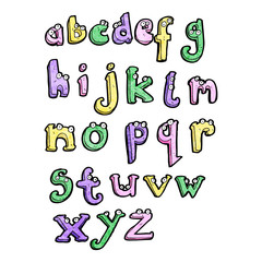 cartoon alphabet