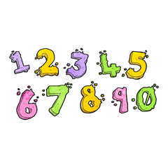 cartoon numbers