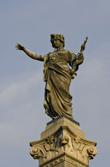 Fototapeta na wymiar Monument of Freedom in Ruse, Bulgaria