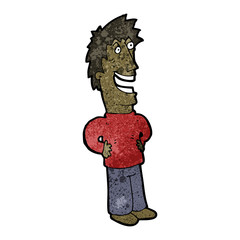 cartoon laughing man