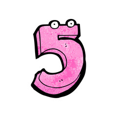 funny cartoon number five