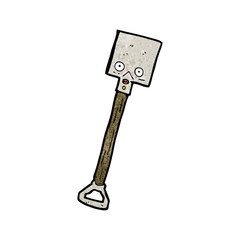 Retro cartoon with texture. Isolated on White.