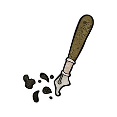 cartoon fountain pen