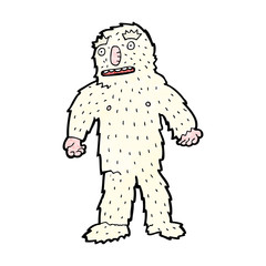 cartoon yeti monster