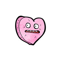 Retro cartoon with texture. Isolated on White.