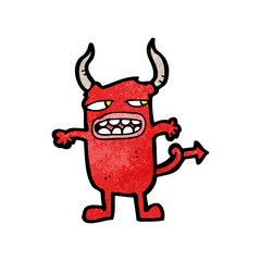 cartoon funny little monster