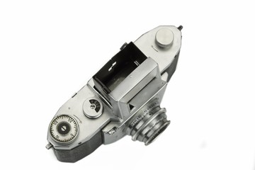 Close-up Of Retro Film Photo Camera Isolated