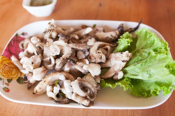 grilled squid spicy sauce