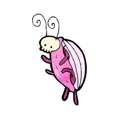 cartoon cute spooky beetle
