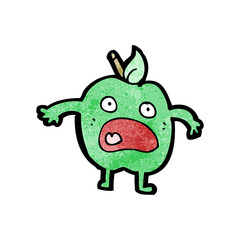 Obraz premium cartoon apple