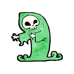 cartoon spooky monster