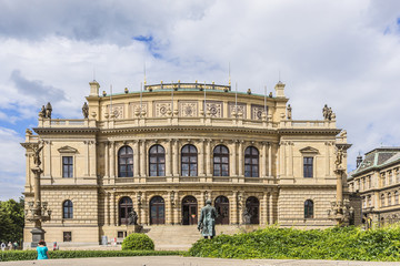 Obraz premium Neo-renaissance Rudolfiunum (concert hall) in Prague, Czech Rep.