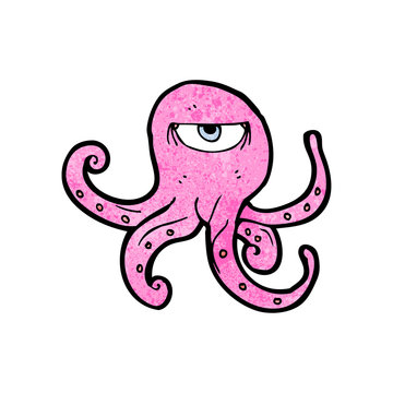 cartoon octopus alien