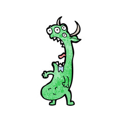 cartoon weird alien monster