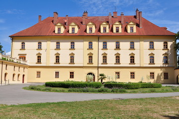 Fototapeta na wymiar castle in Lipnik nad Becvou,Czech republic