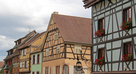 Alsace architecture village de Riquewihr
