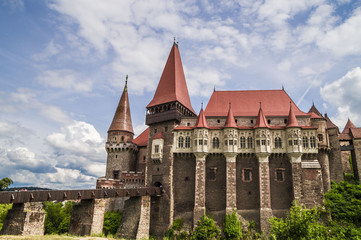 Corvin Castle or Hunyadi Castle in Hunedoara, Romania