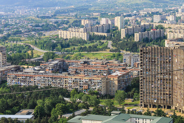 Fototapeta premium dormitory area in Tbilisi
