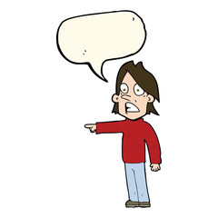 cartoon surprised man with speech bubble