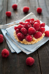 Delicious tart with berry fruits