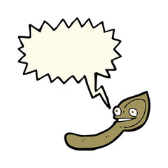 cartoon spoon with speech bubble