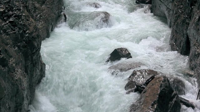 Germany, Upper Bavaria, natural spectacle Partnachklamm in Garmisch Partenkirchen