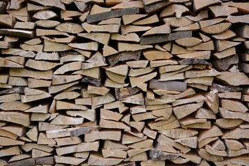 Wooden surface with abstract pattern