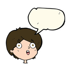 cartoon amazed expression with speech bubble