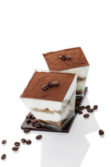 Luxurious tiramisu dessert.