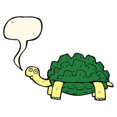 cartoon tortoise with speech bubble