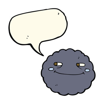 recommend clip art: cartoon happy rain cloud with speech bubble