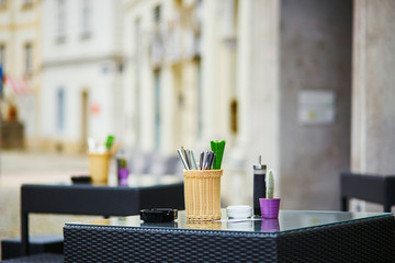 outdoor cafe in Vienna, Austria