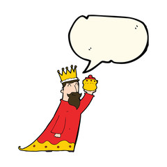 one of the three wise men with speech bubble