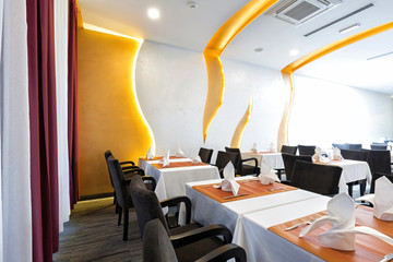 Interior of a modern restaurant