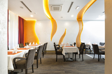 Interior of a modern restaurant