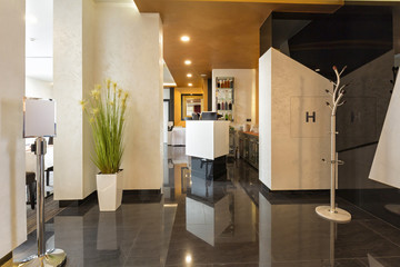Hotel lobby interior
