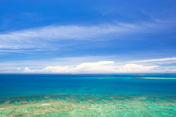Fototapeta na wymiar 沖縄の海・知念岬公園からの眺め 