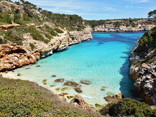 Fototapeta premium Cala des Moro beach at Majorca