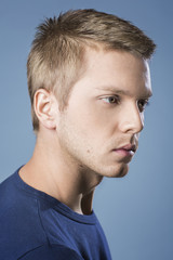 Fototapeta premium Portrait of a handsome blonde man