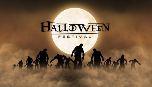 halloween festival illustration and background