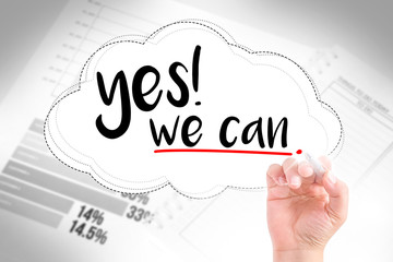 hand write born yes we can