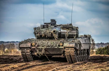 Fototapeten Kampfpanzer Leopard 2 A 6 © filmbildfabrik