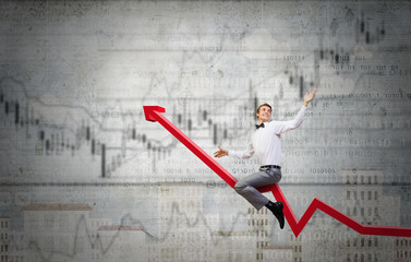 Businessman ride graph