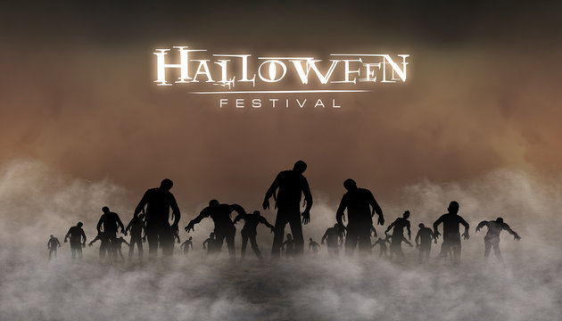 halloween festival illustration and background