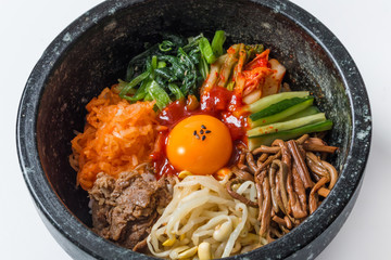 ビビンパ　韓国料理　bibimbap Korean food